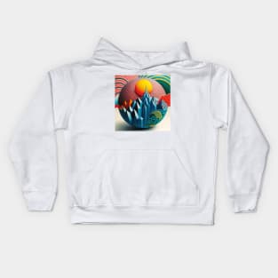 earth concept global warming Kids Hoodie